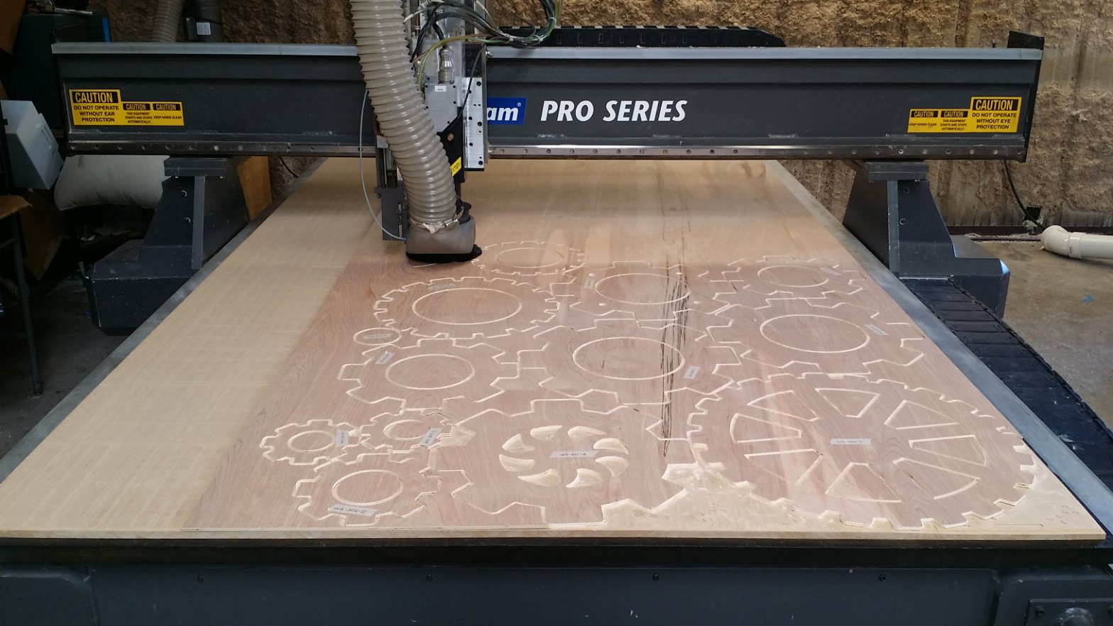 CNC routing tooling board at Hill Plastics